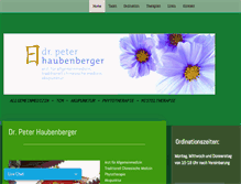 Tablet Screenshot of dr-haubenberger.at